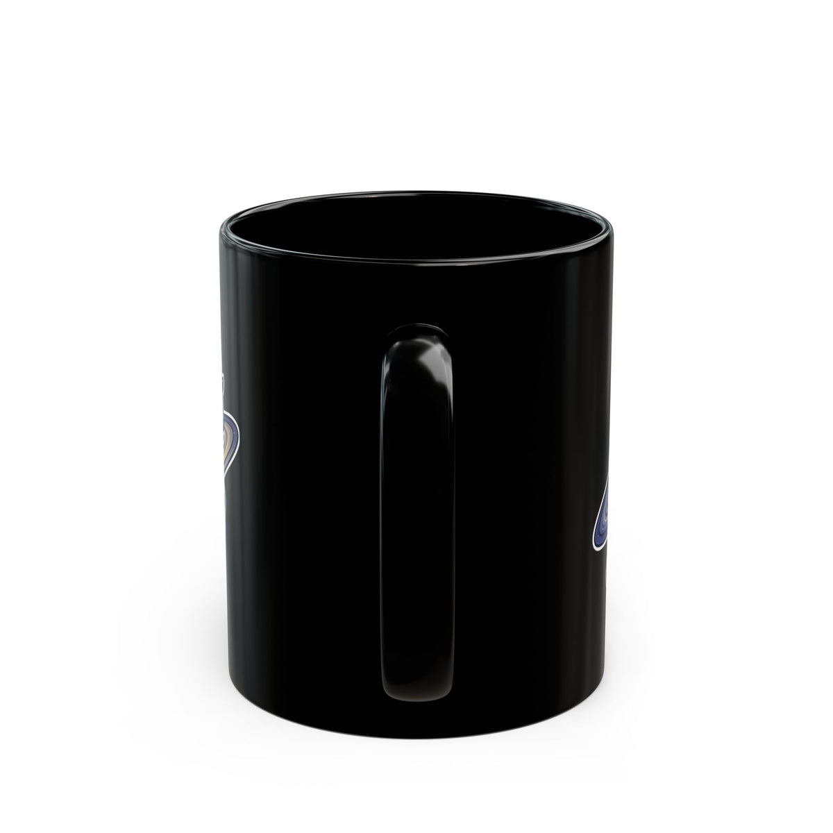 "Space Explorer Capricorn" Black Ceramic Mug — Graphic