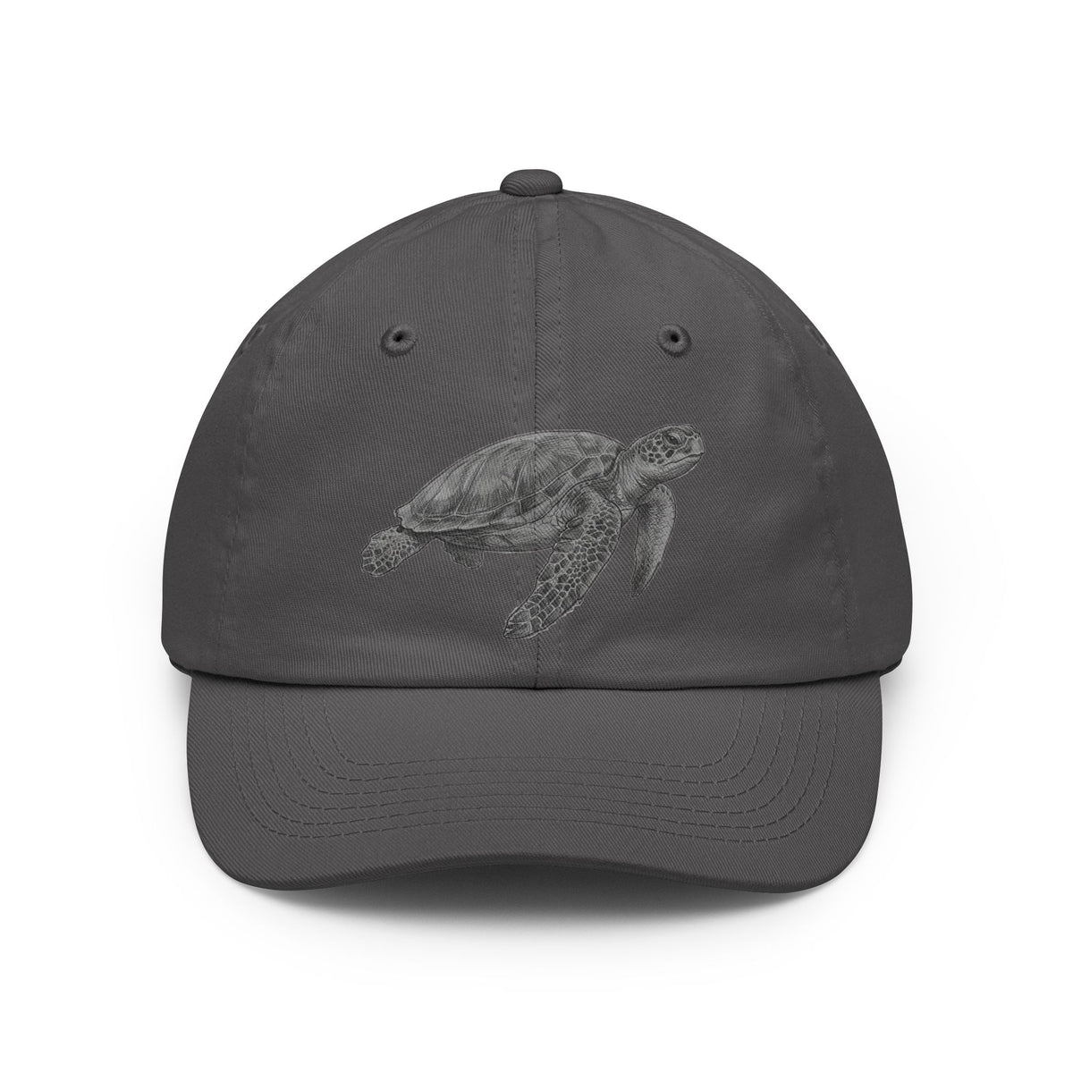 Color: Charcoal | Pencil Sketch Art Sea Turtle Dad Hat