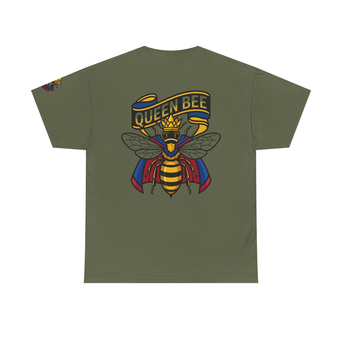 Color: Military Green | Queen Bee Premium Graphic Tee