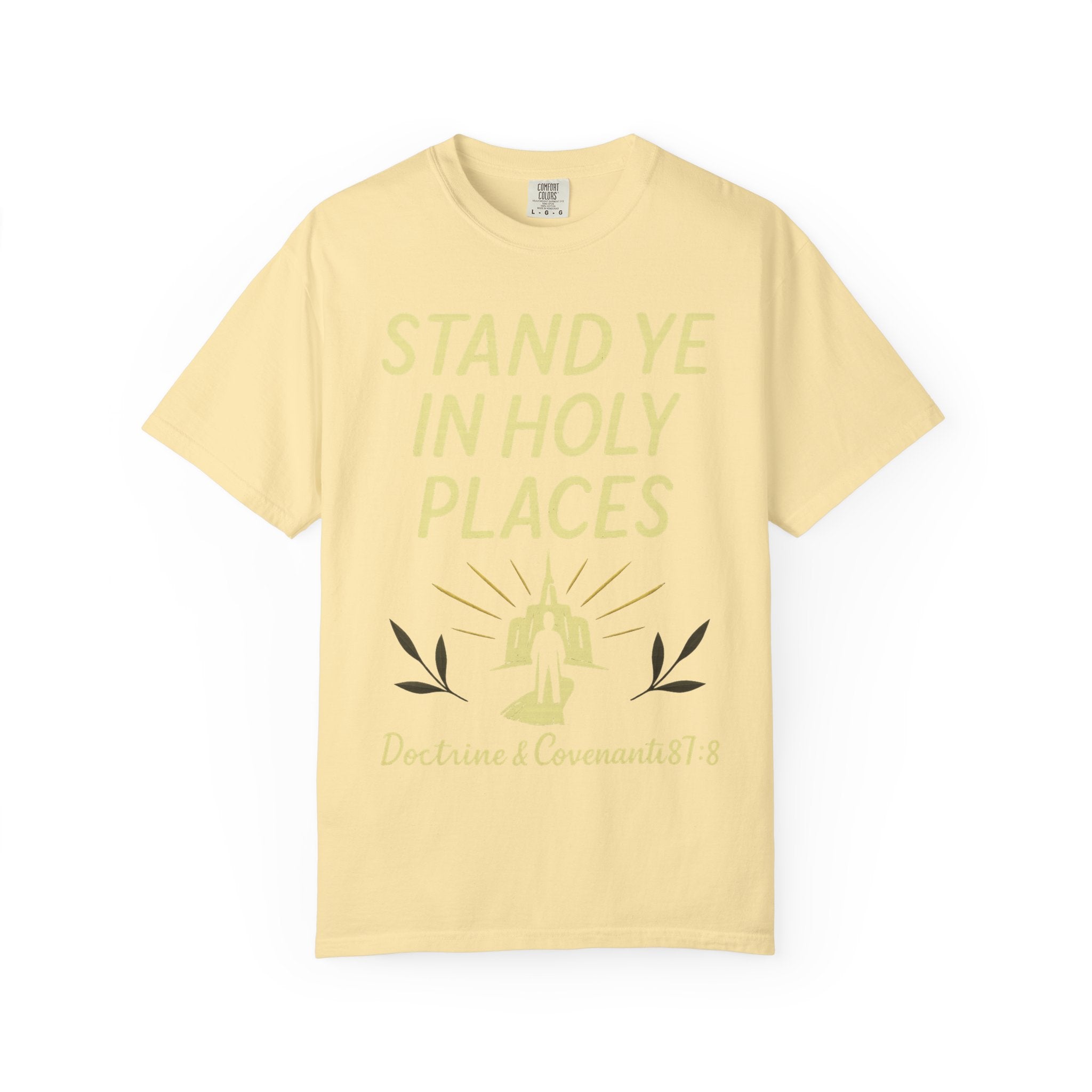 "Stand in Holy Places" Unisex Garment-Dyed T-shirt