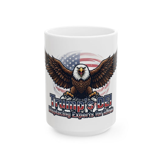 "Trumps DEI" White Ceramic Mug