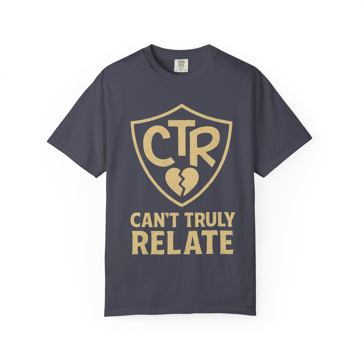Color: Navy | CTR: Can't Truly Relate Unisex Garment-Dyed T-shirt