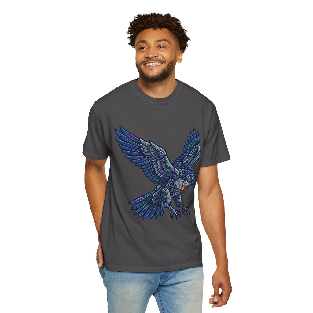 "Cyber Eagle" Unisex Garment-Dyed Tee