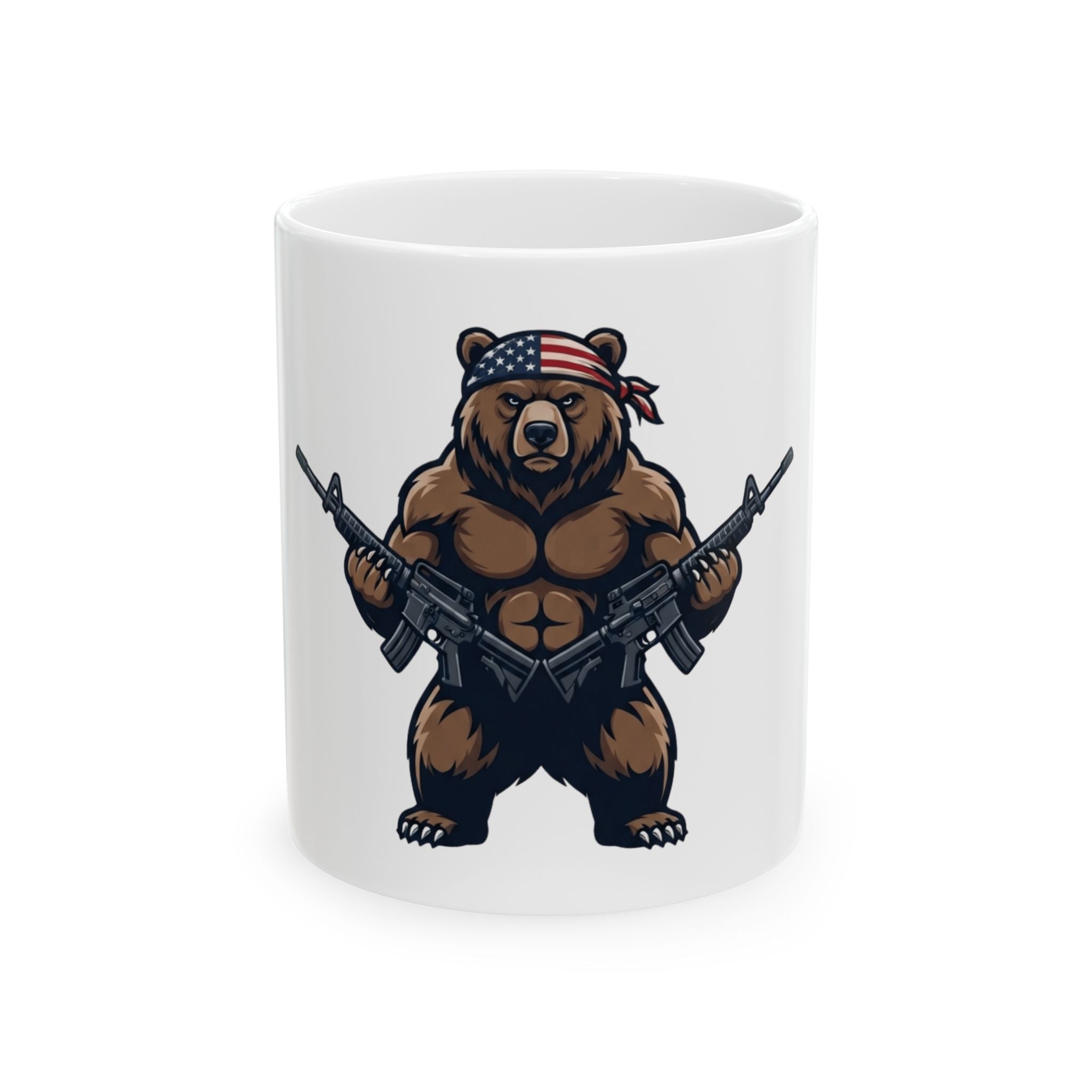 "Right to Arm Bears" White Ceramic Mug — Graphic