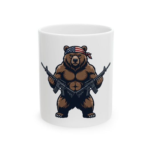 "Right to Arm Bears" White Ceramic Mug — Graphic