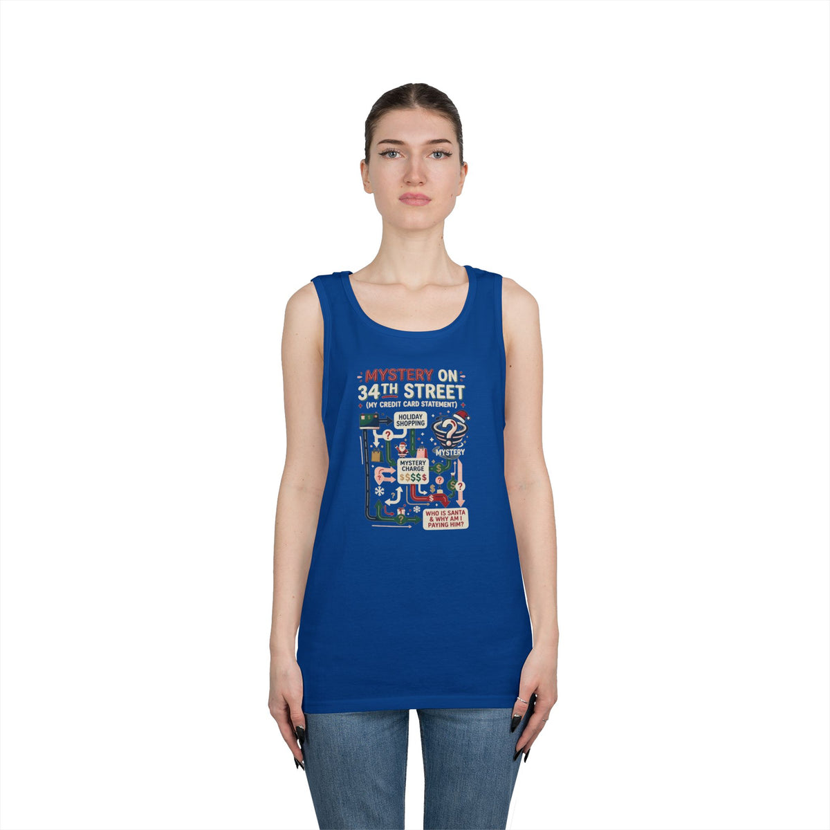 Color: Royal | Mystery On 34th Street Tank Top