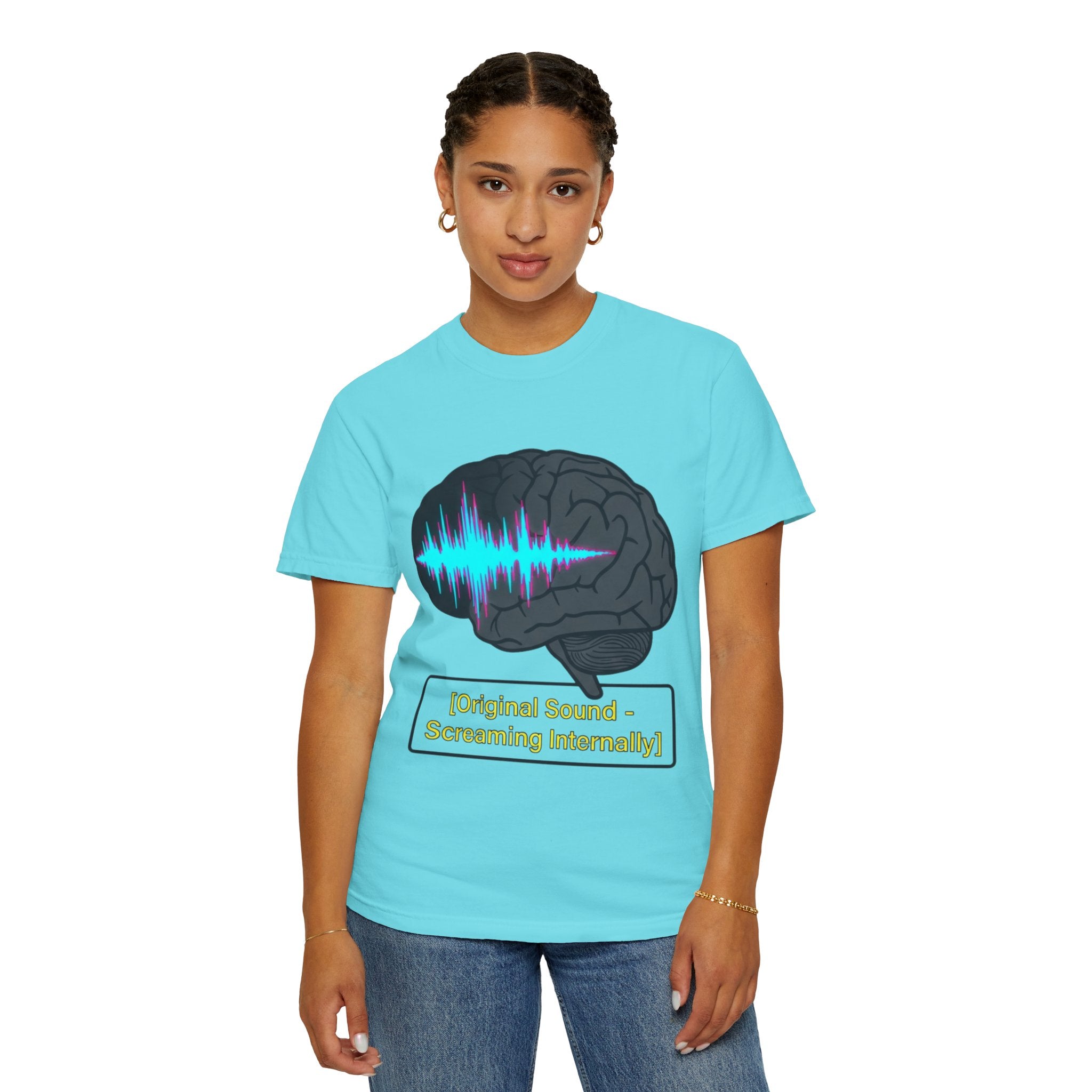 "Screaming Internally" Unisex Garment-Dyed Tee