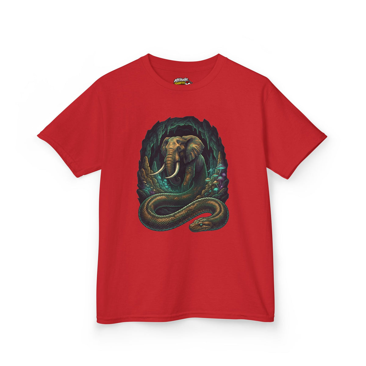 Color: Red | Grootslang (South African Mythology) Kids Tee