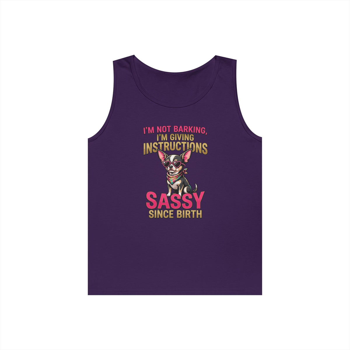 Color: Purple | Sassy Since Birth Tank Top