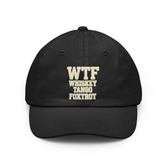 Color: Black | Whisky Tango Foxtrot - WTF Decoded | Dad Hat — AttitudeShirts