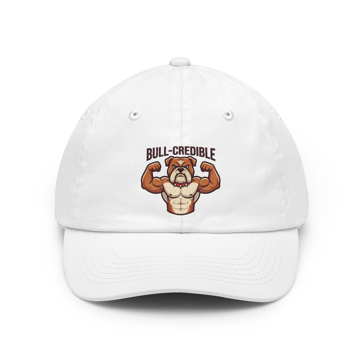 Color: White | Bull Credible Dad Hat