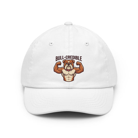 Color: White | Bull Credible Dad Hat