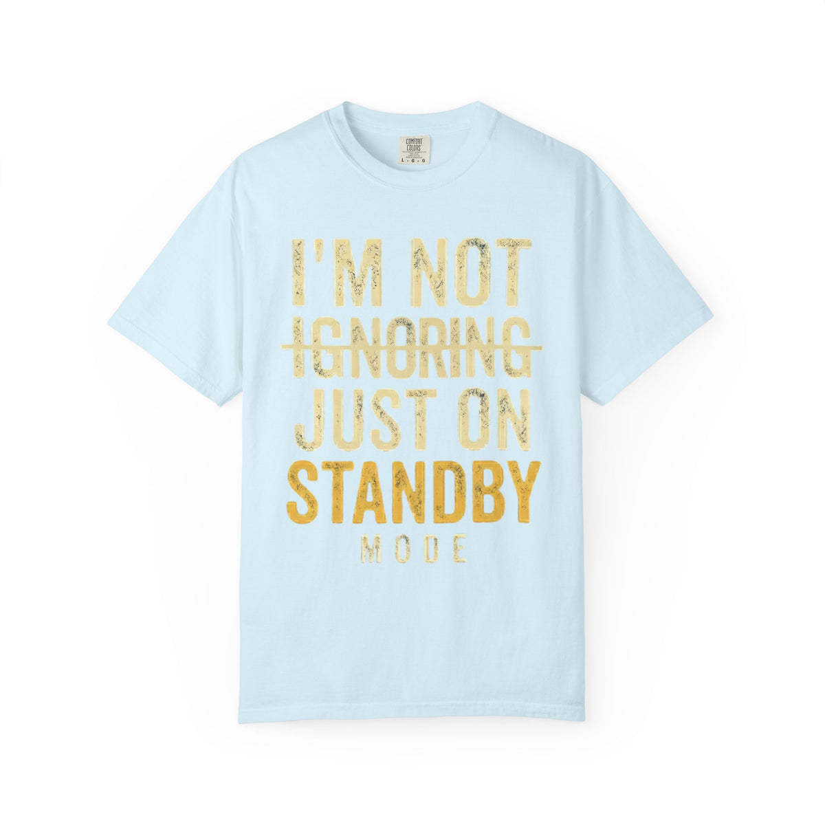 Color: Chambray | Standby Mode Unisex Garment-Dyed Tee