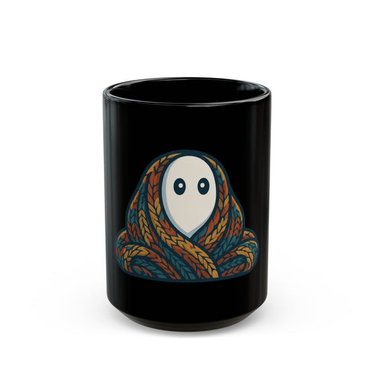 "Trying Not To Perceive Anything" Black Ceramic Mug — Graphic