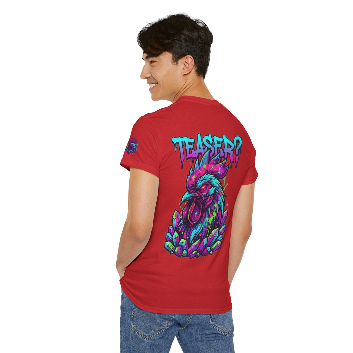 Color: Red | Cock Teaser Premium Graphic Tee