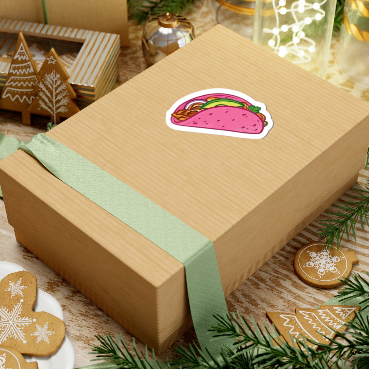 "I Love Pink Tacos" Sticker