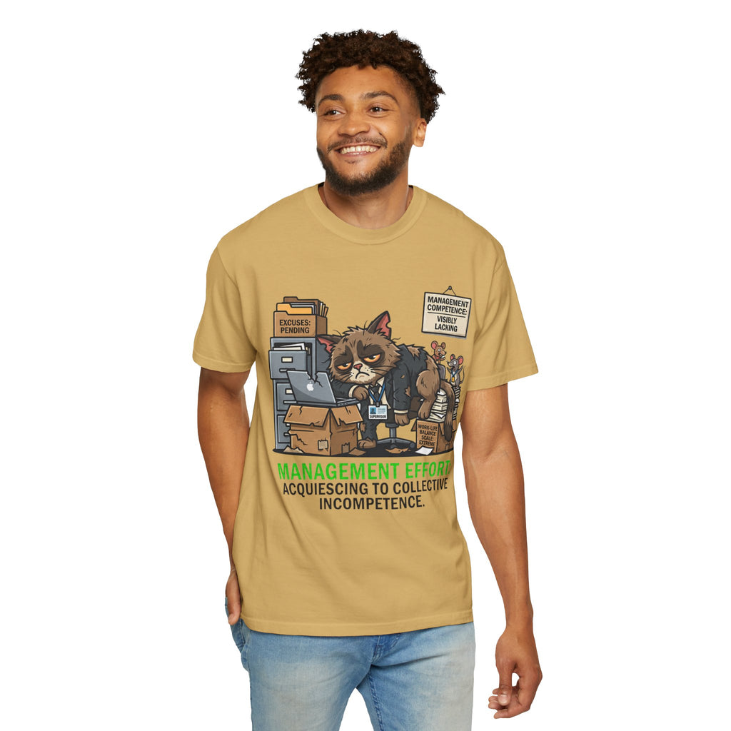"Acquiescing to Collective Incompetence" Unisex Garment-Dyed Tee