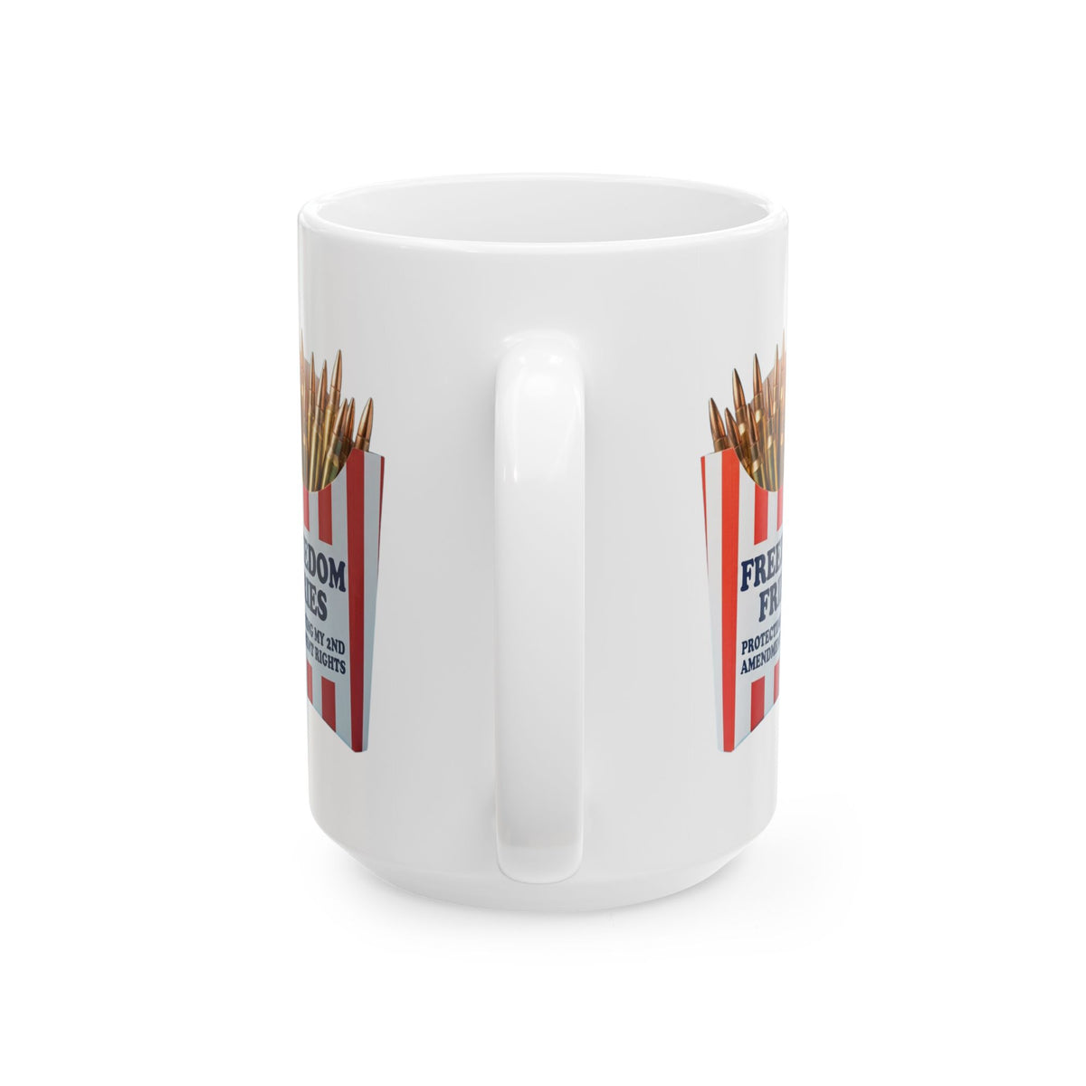 "Freedom Fries" White Ceramic Mug — Graphic