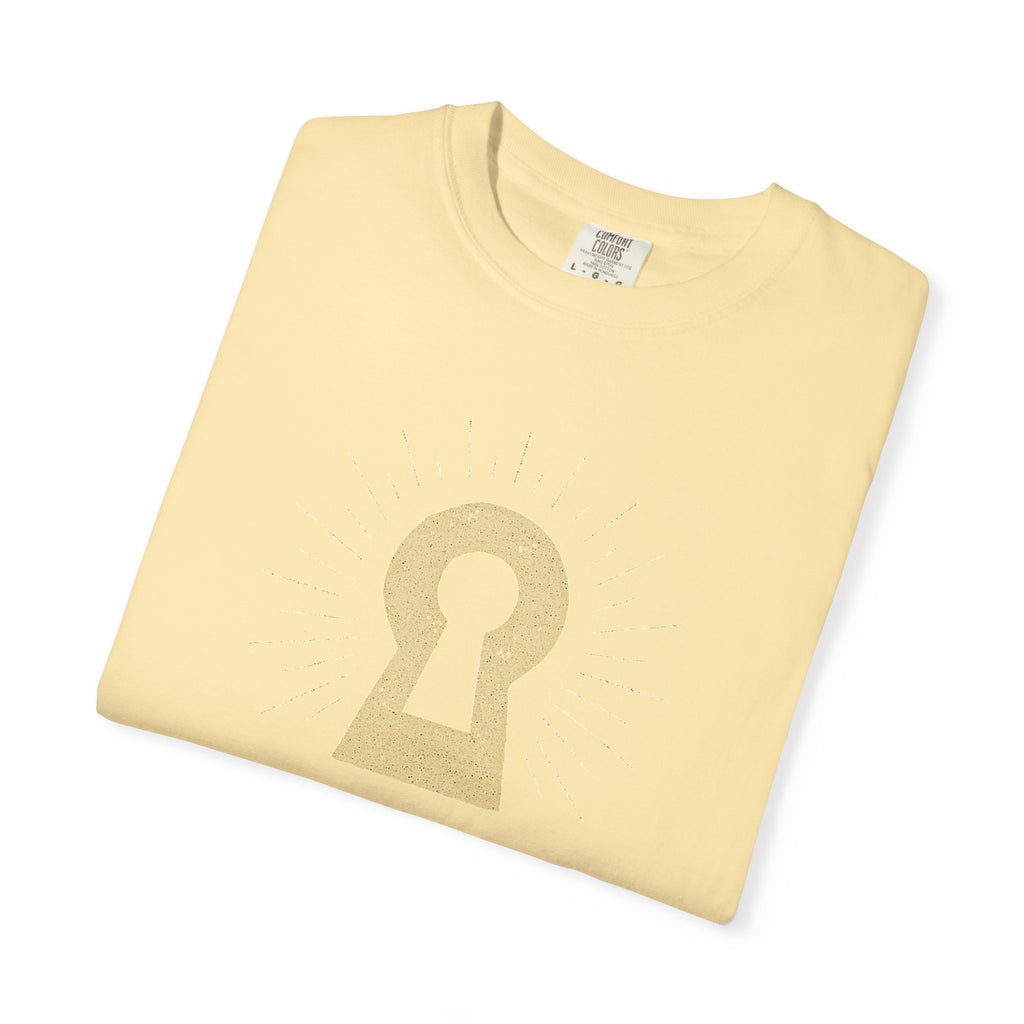 "Celestial Room Escape Artist" Unisex Garment-Dyed T-shirt