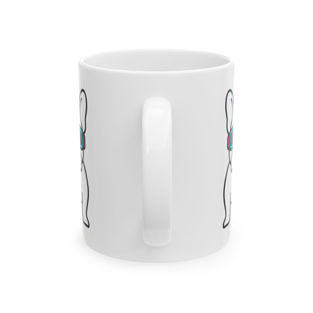 "Cool Pup" White Ceramic Mug — Graphic