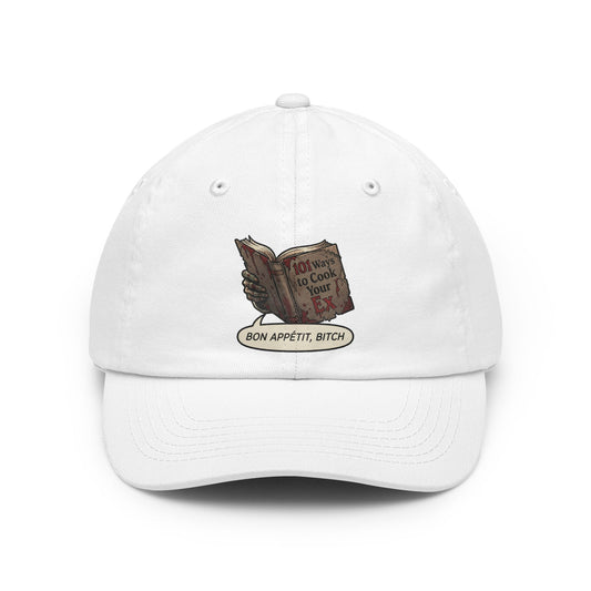 Color: White | Bon Appetit Bitch Dad Hat — Graphic