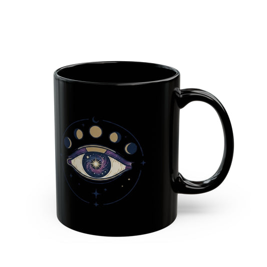 "Trust the Universe" Black Ceramic Mug — Graphic