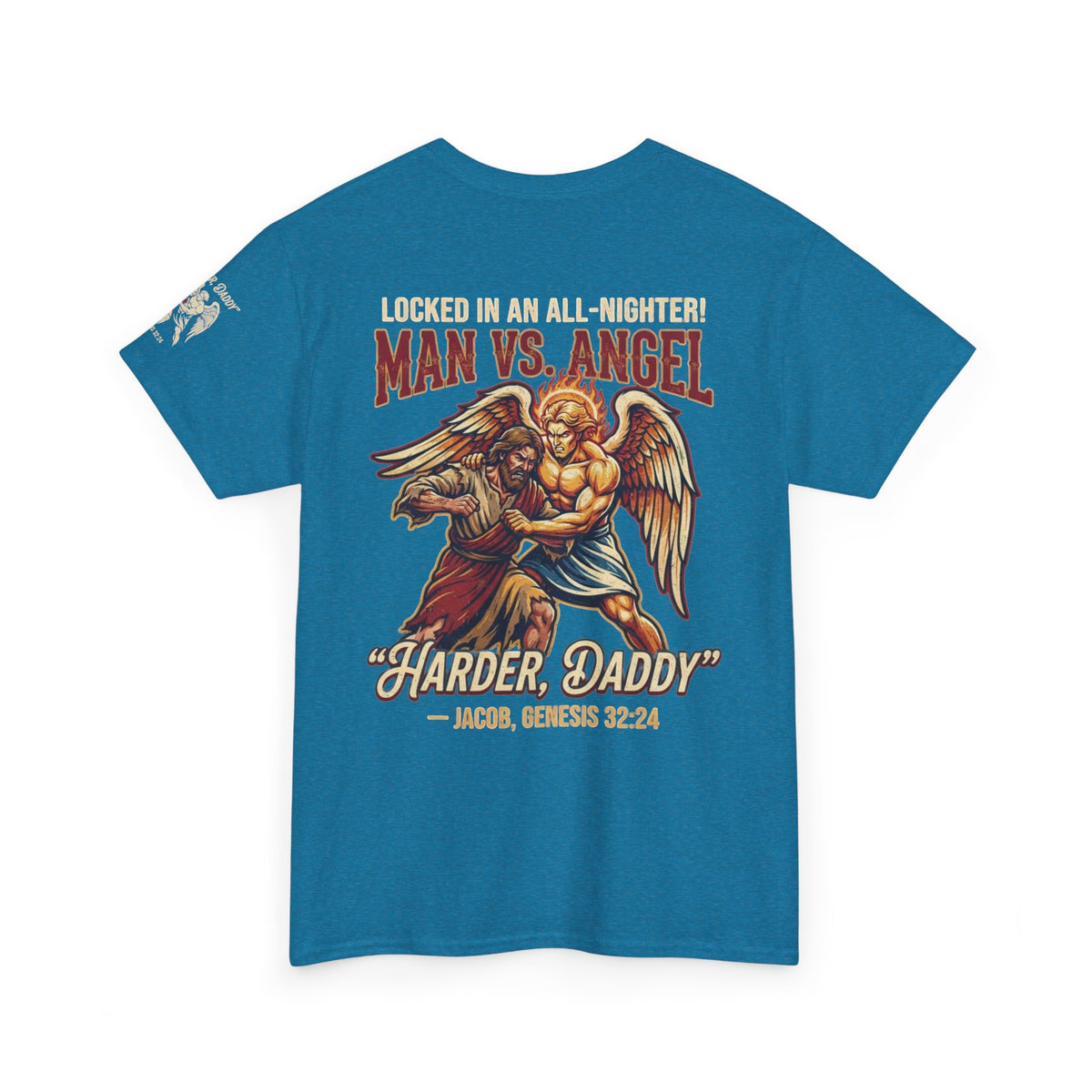 Good Book Series Man vs Angel Premium Graphic Tee