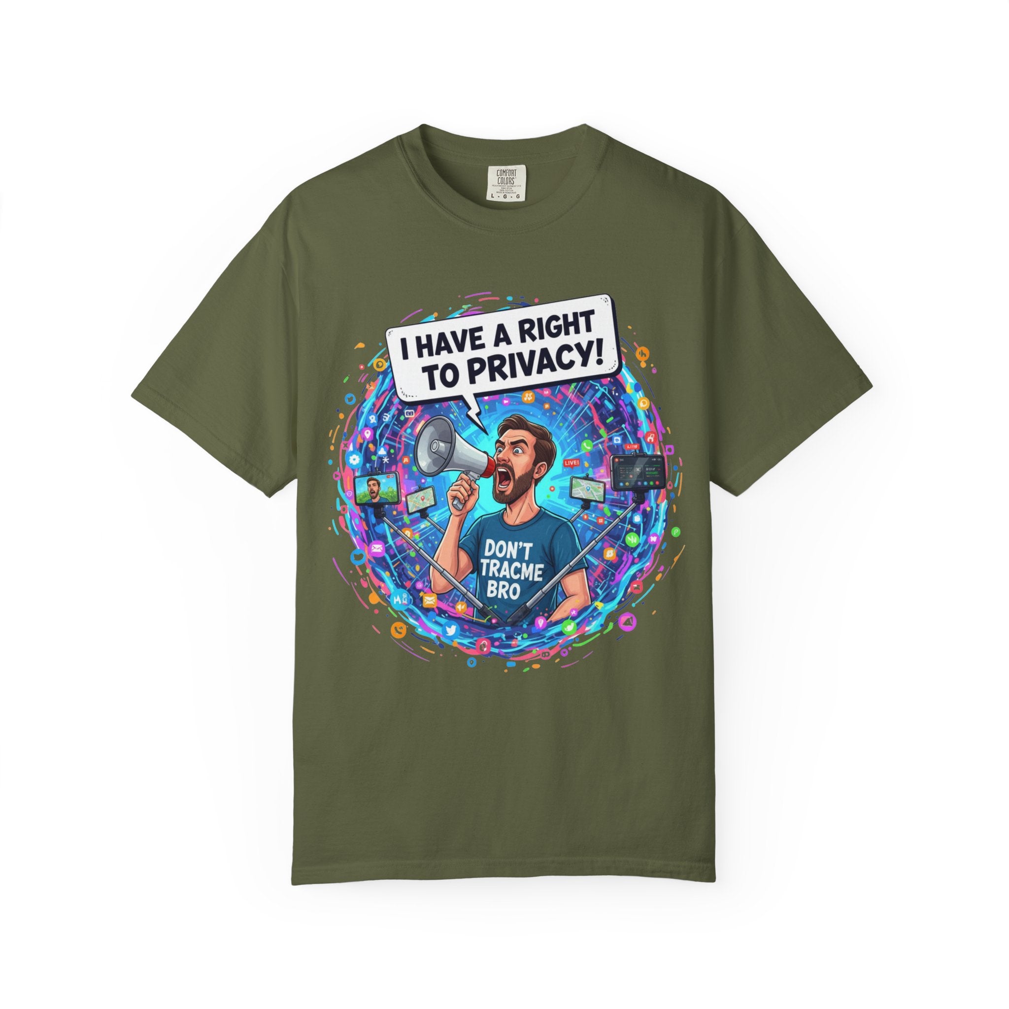 "The Right to Privacy"  Unisex Garment-Dyed T-shirt