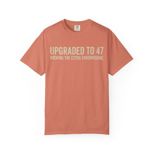 "47 Chromosomes" Unisex Garment-Dyed Tee