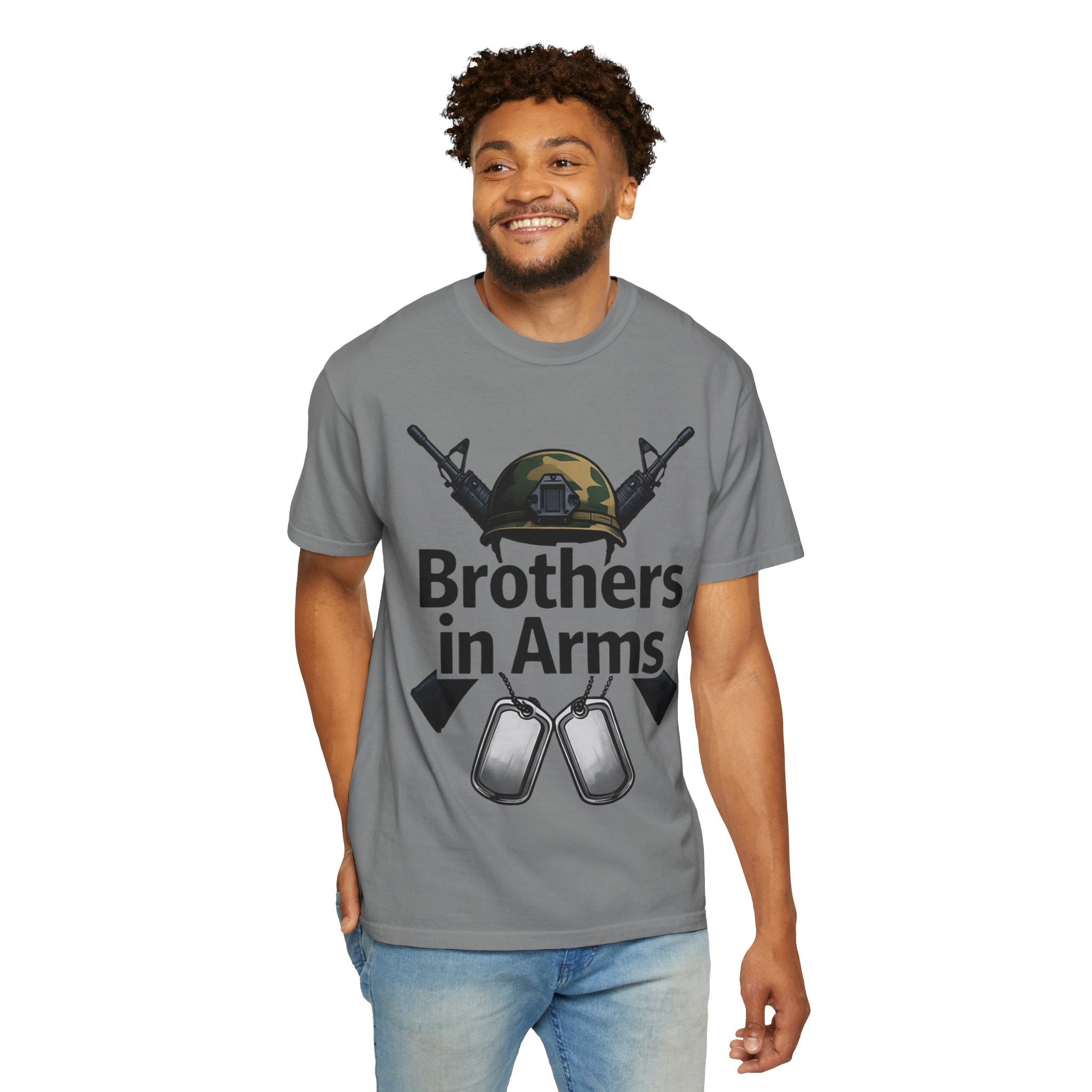 "Brothers in Arms" Unisex Garment-Dyed T-shirt