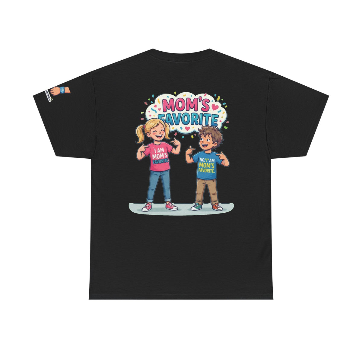 Color: Black | Mom's Favorite Premium Graphic Tee