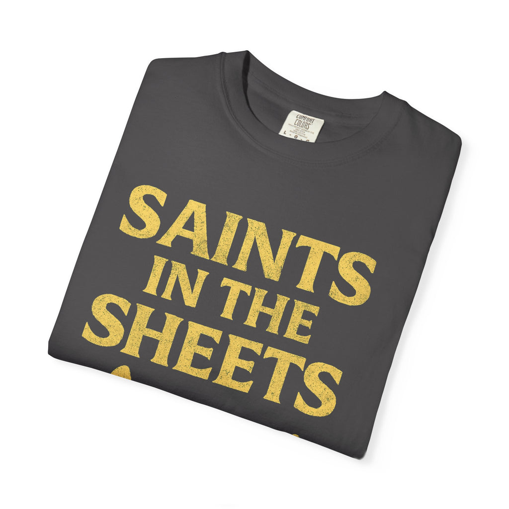"Saints in the Sheets T-Shirt" Unisex Garment-Dyed T-shirt