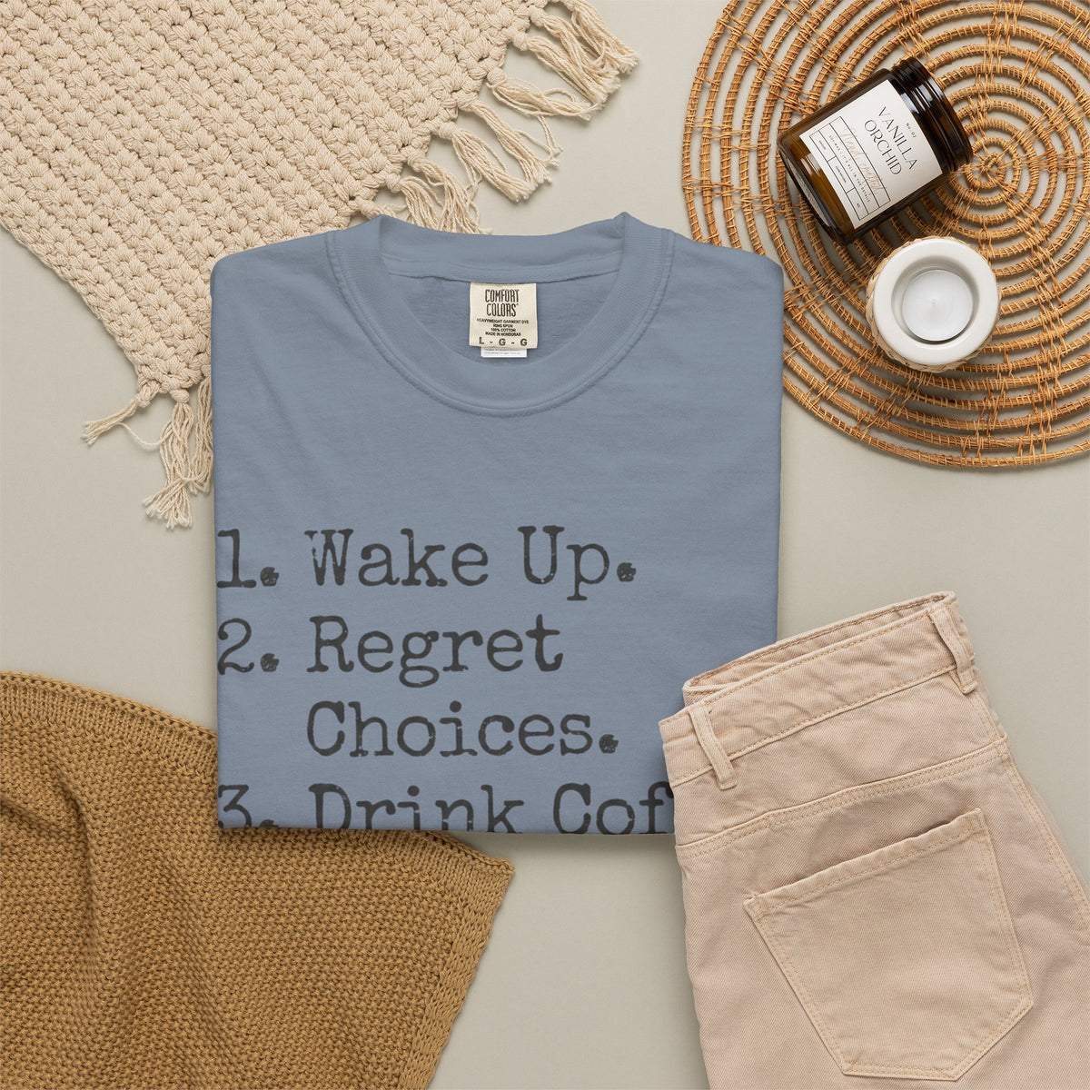 "Daily Schedule Asset" Unisex Garment-Dyed Tee