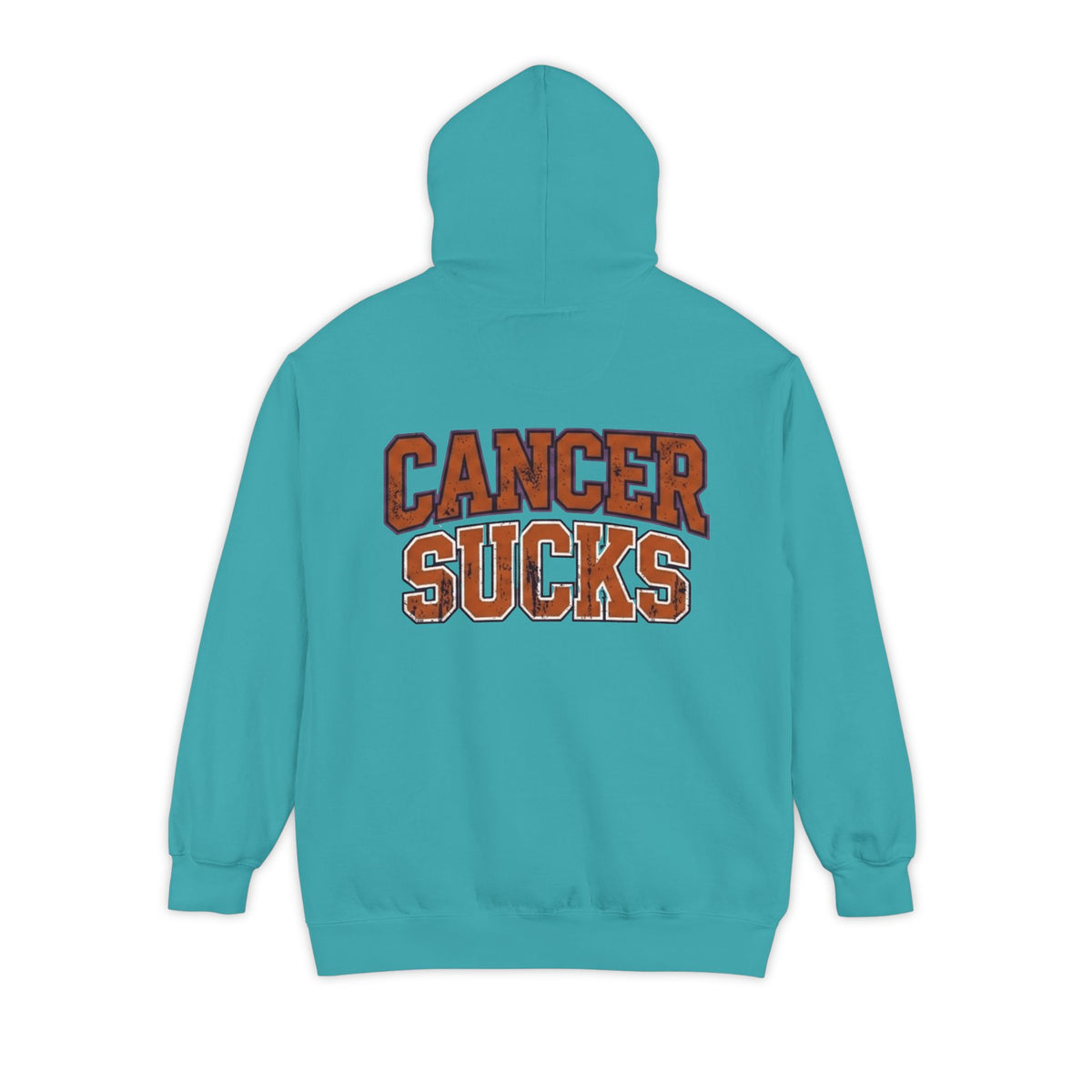Color: Seafoam | Cancer Sucks Garment-Dyed Hoodie
