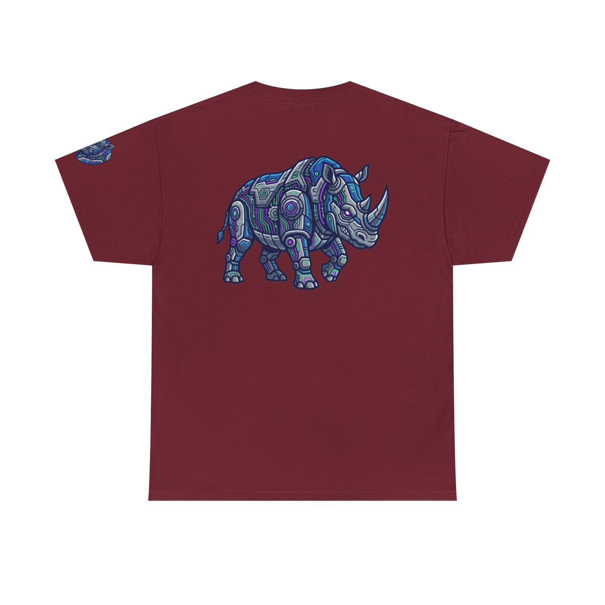 Color: Garnet | Cyber Rhino Premium Graphic Tee