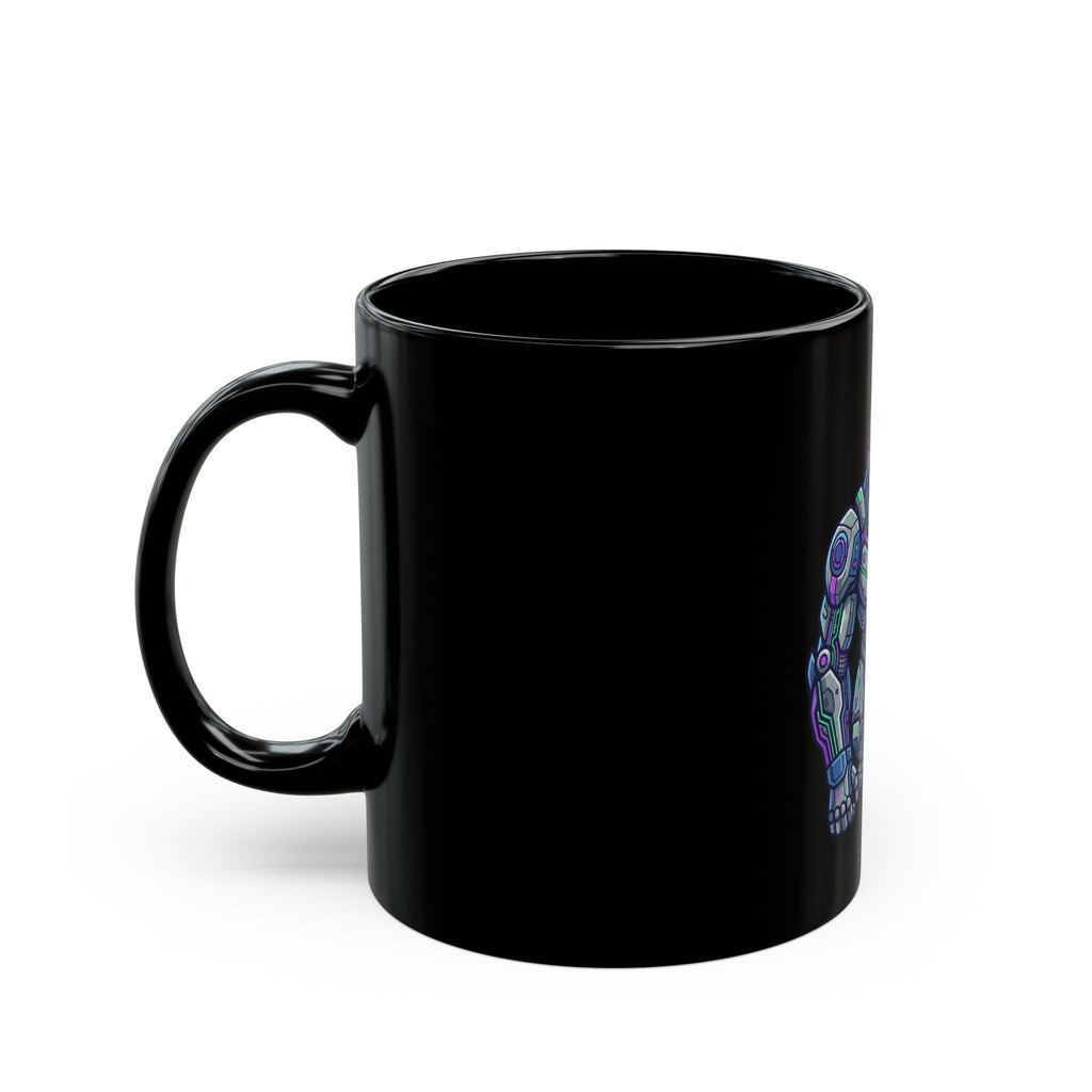 "Cyber Gorilla" Black Ceramic Mug