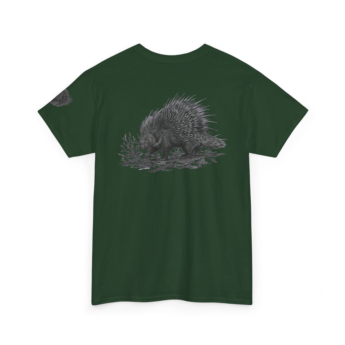 "Pencil Sketch Art Porcupine" Premium Graphic Tee