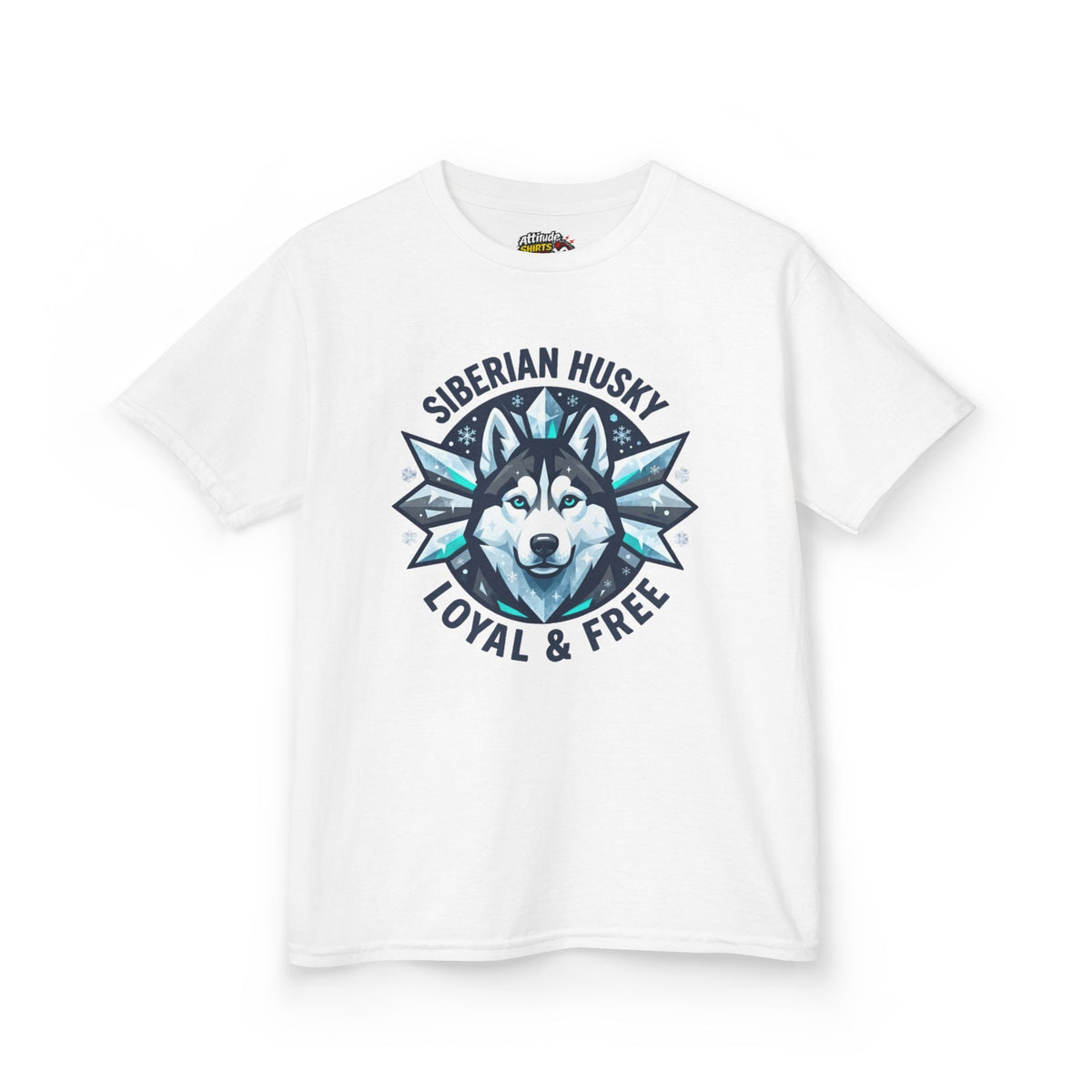 "Siberian Husky Loyal & Free" Kids Tee