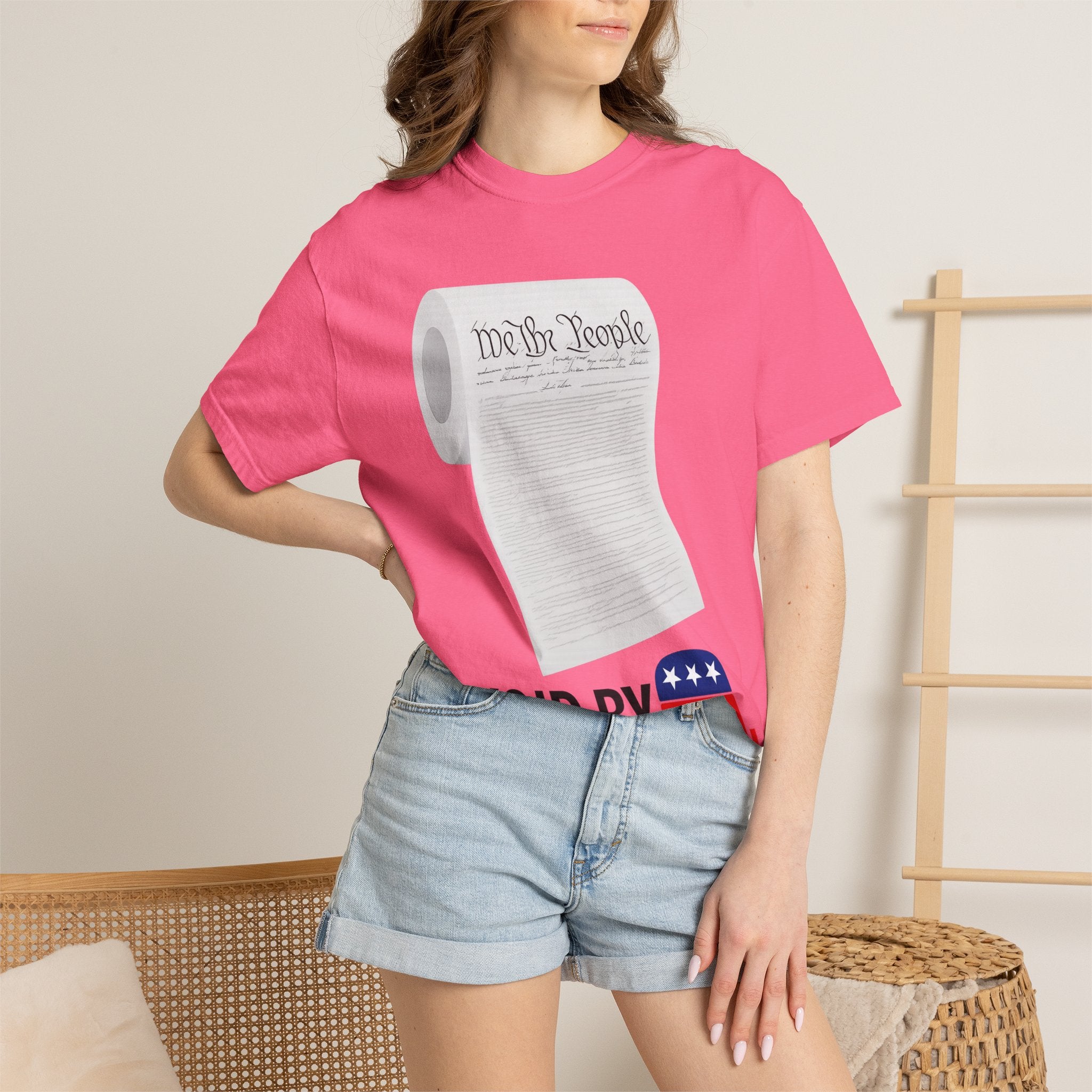 "Constitution Toilet Paper" Unisex Garment-Dyed T-shirt