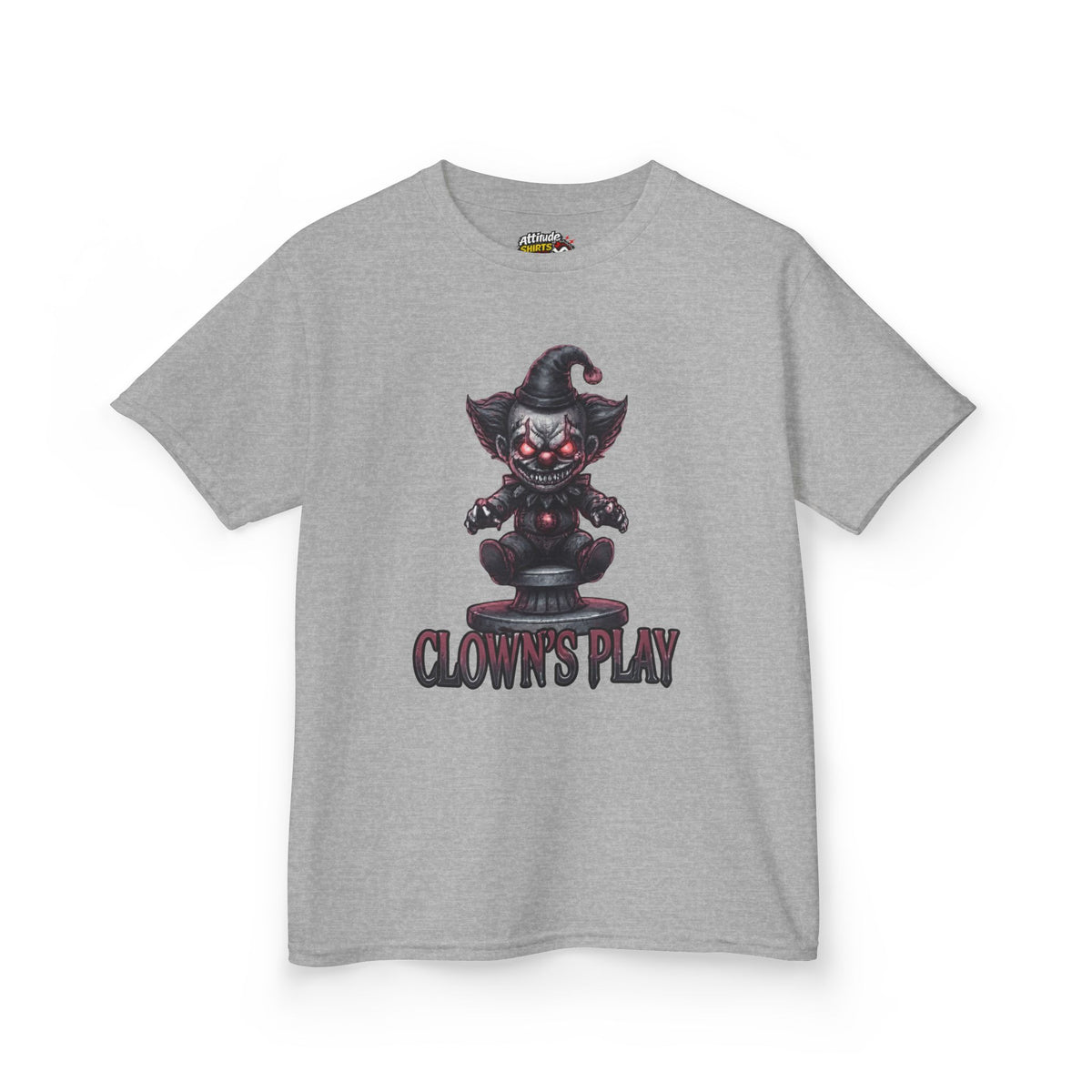 Color: Sport Grey | Clown Play Kids Tee