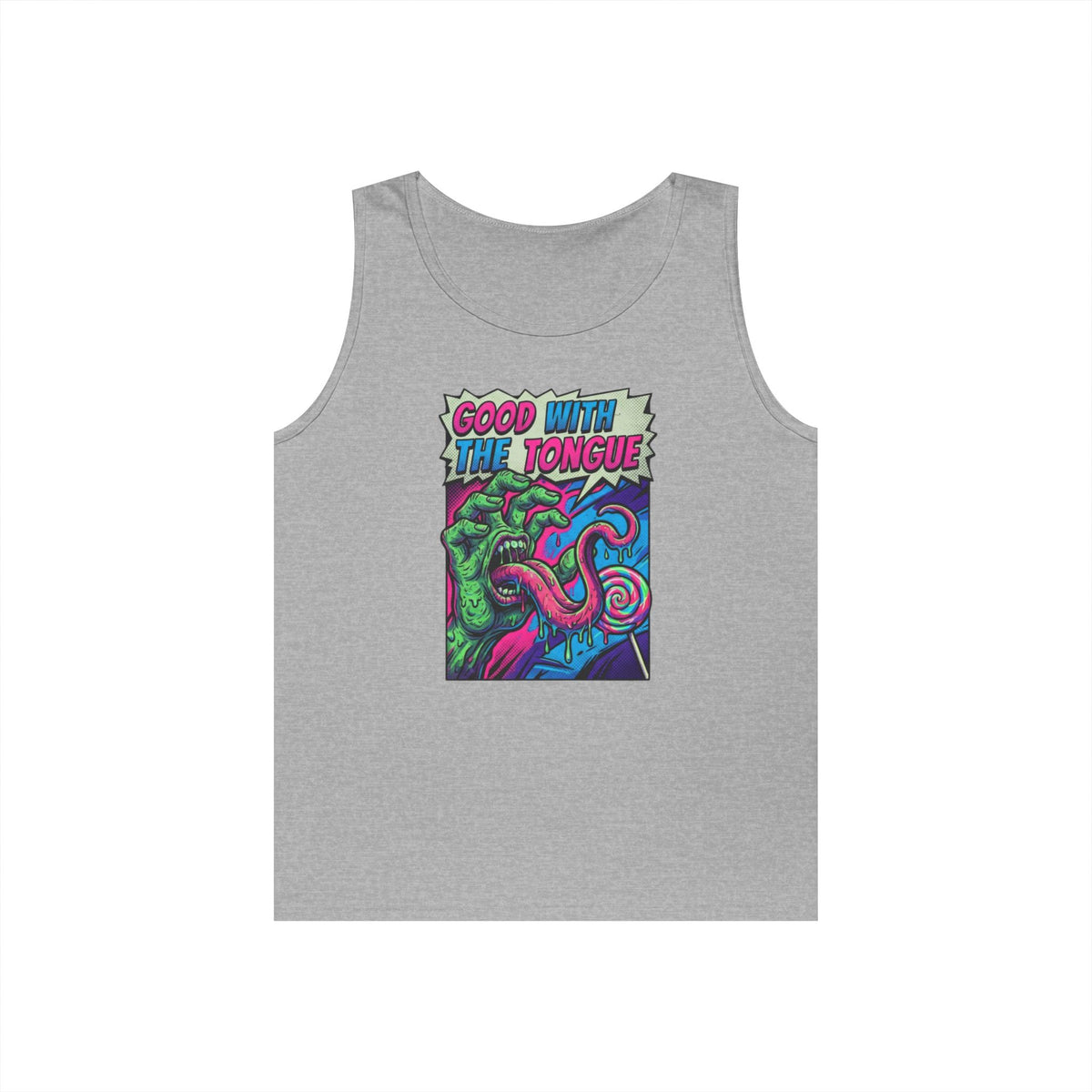 Color: Sport Grey | Good With the Tongue Tank Top