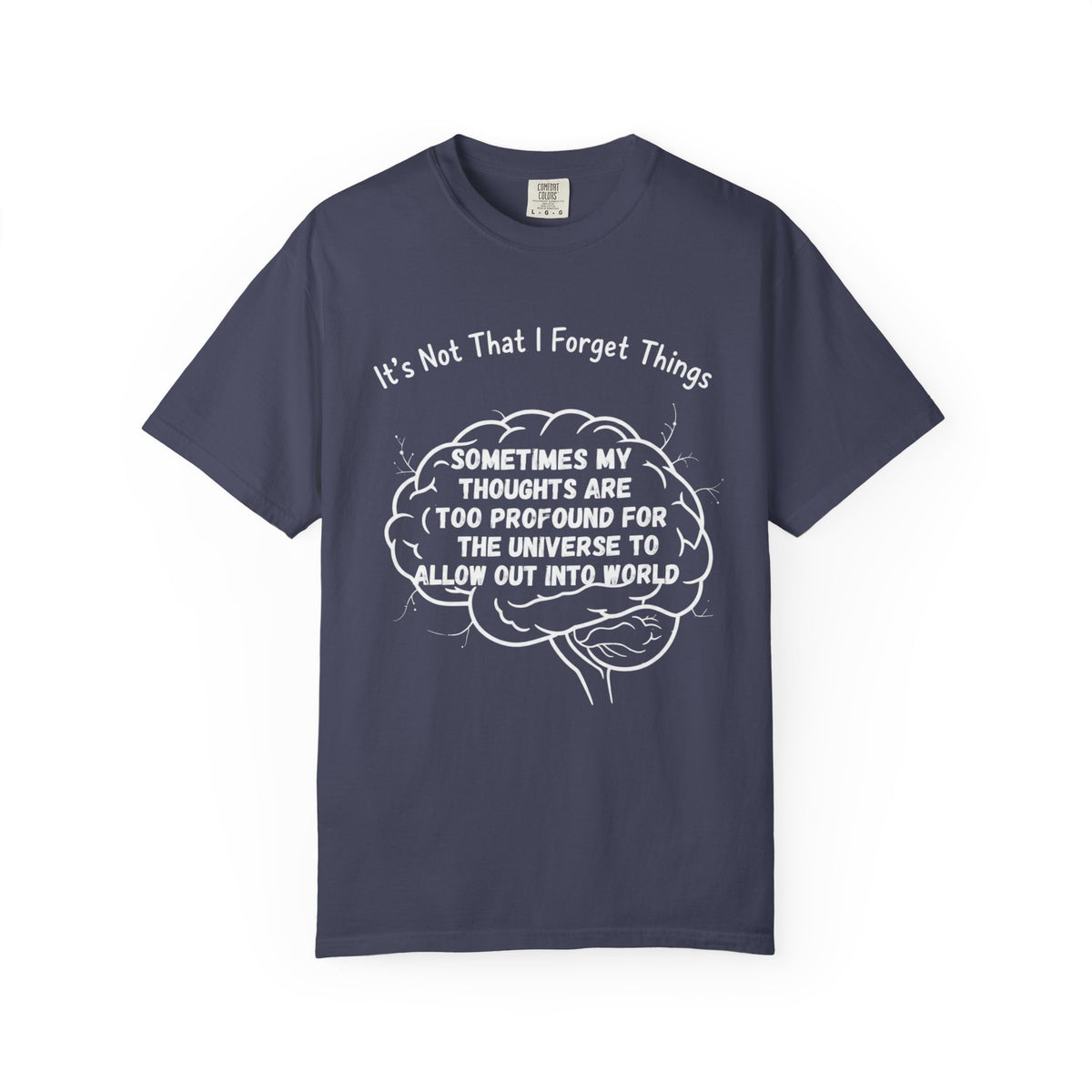 Color: Denim | Profound Thoughts 2 Unisex Garment-Dyed T-shirt