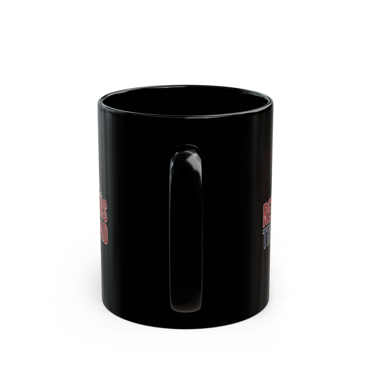 "The Knee Pad Caucus" Black Ceramic Mug