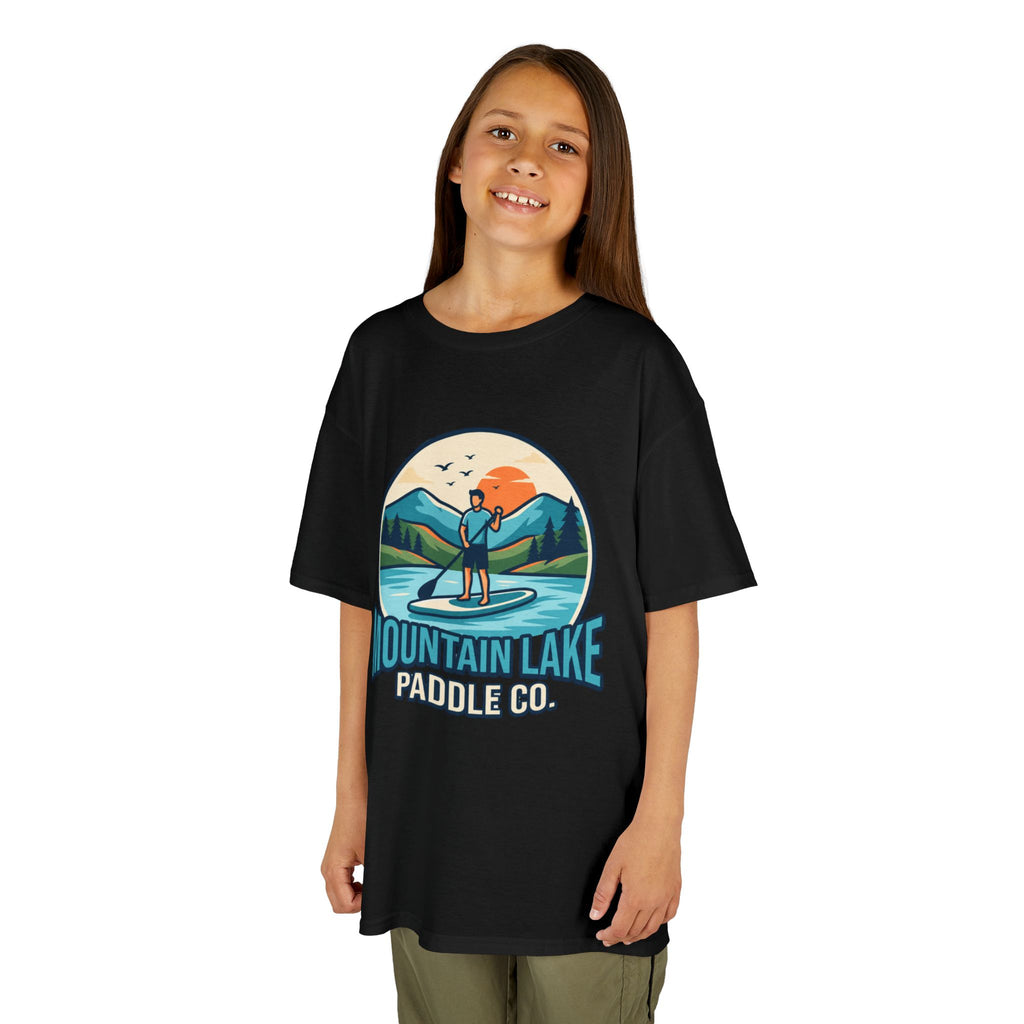 "Mountain Lake Paddle Board" Kids Tee