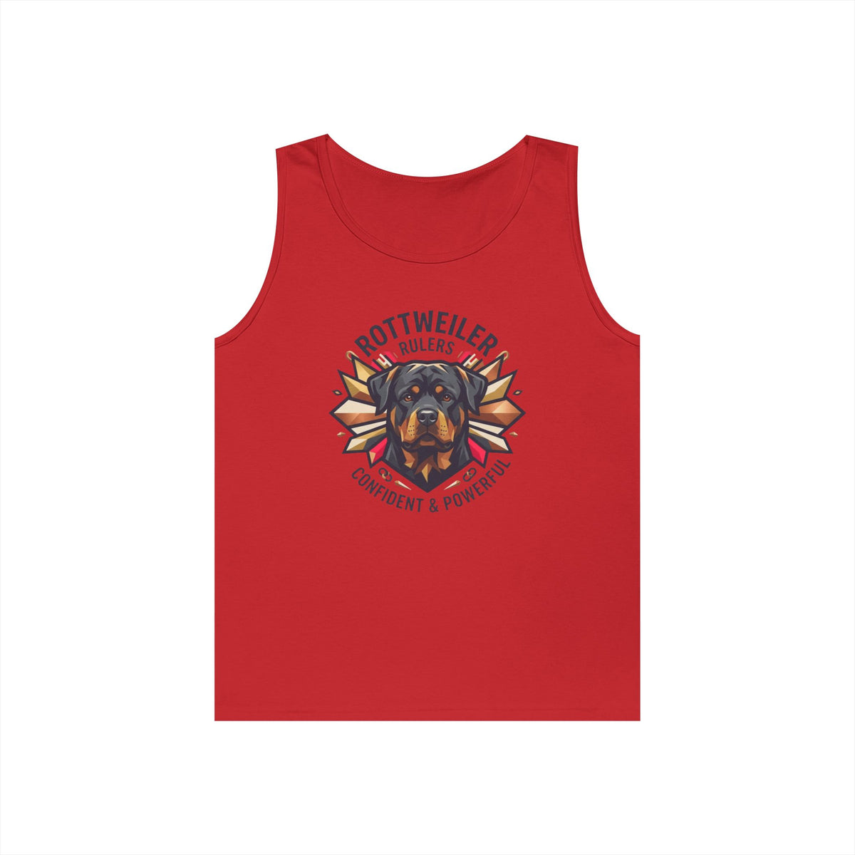 "Rottweiler Rulers Confident Powerful" Tank Top