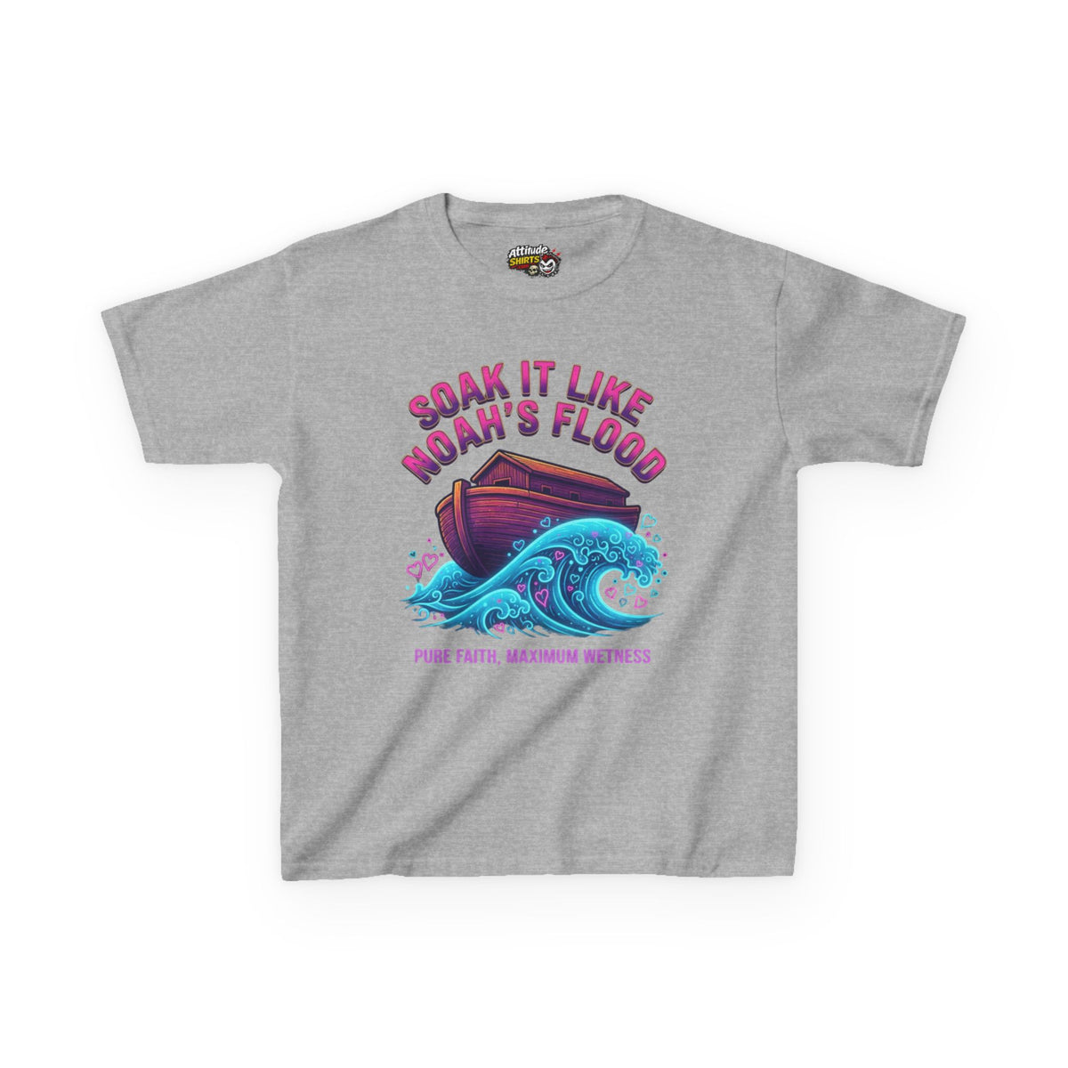 "Good Book Series Soak it Like Noah's Flood" Kids Tee
