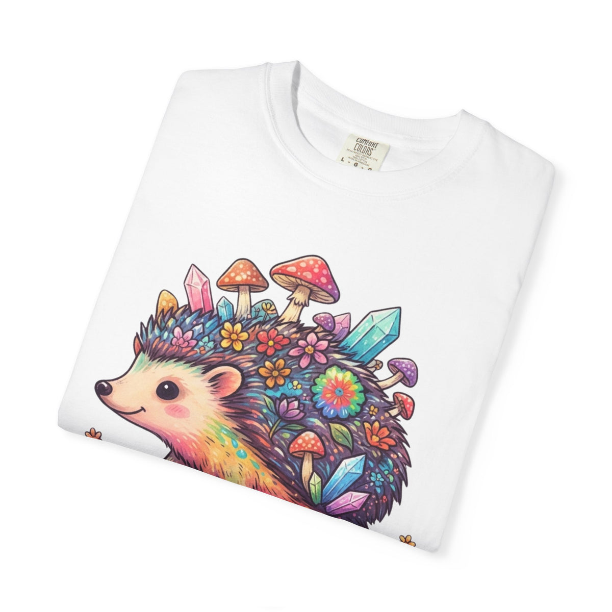 Hippy Hedgehog Unisex Garment-Dyed Tee