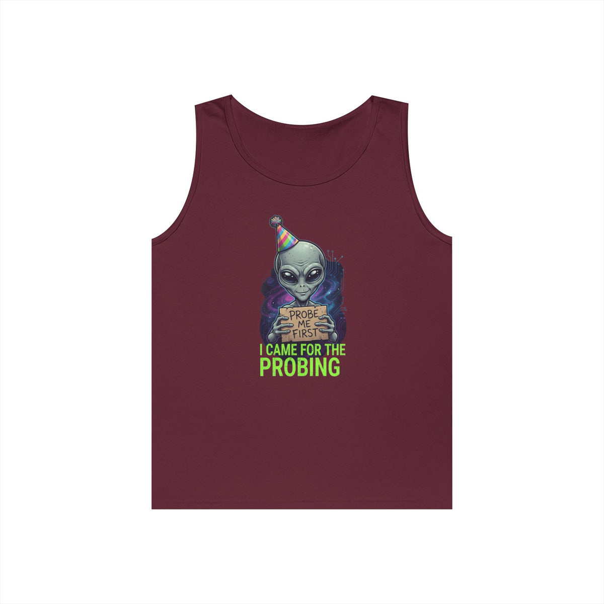 Color: Maroon | I Came For the Probing Tank Top