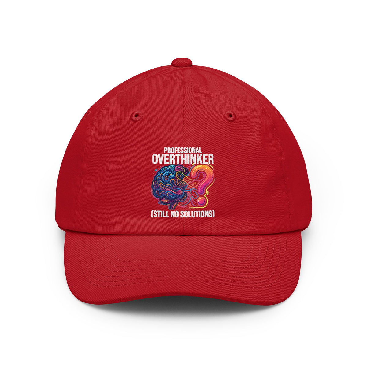 Color: Red | Professional Overthinker Dad Hat