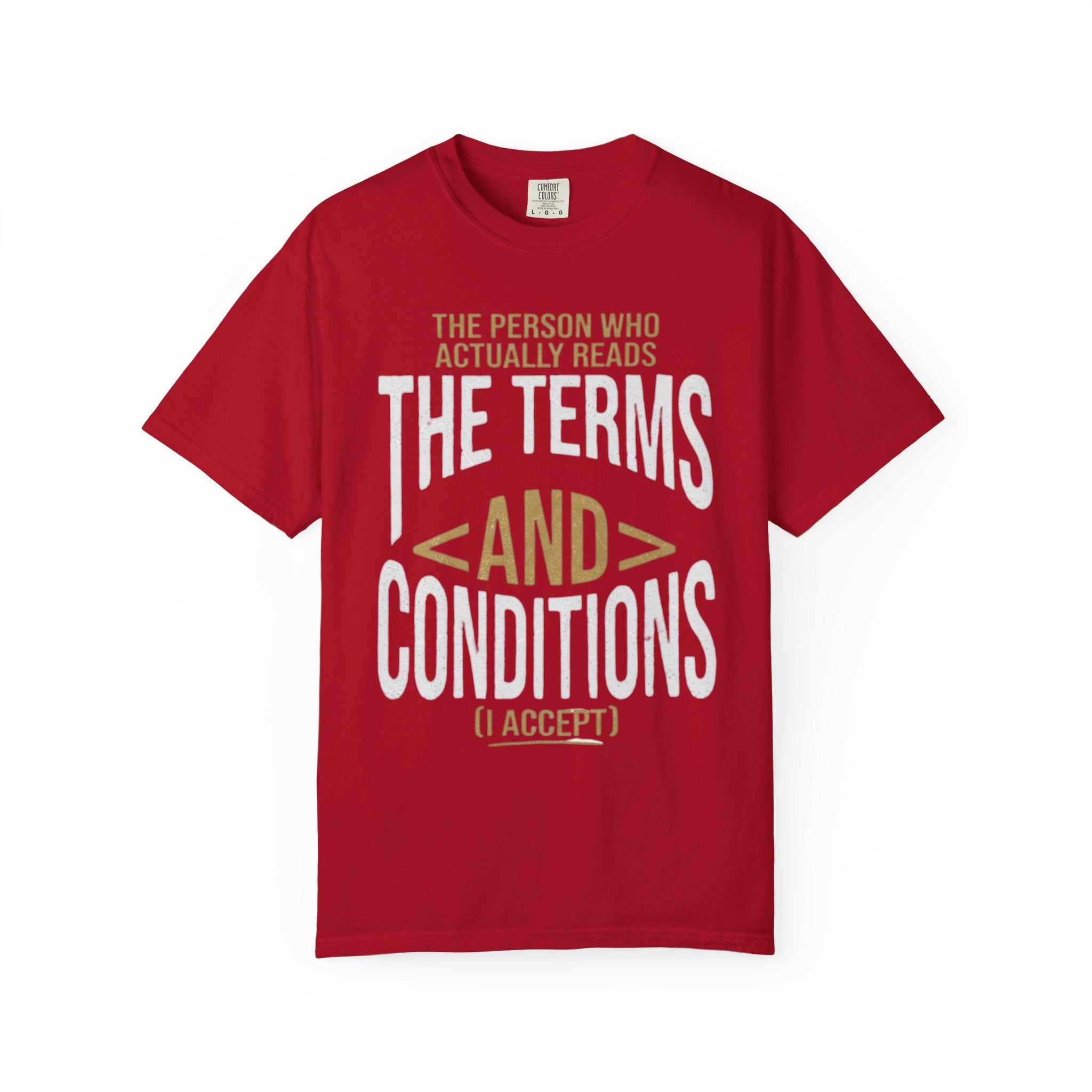 "Terms and Conditions" Unisex Garment-Dyed Tee